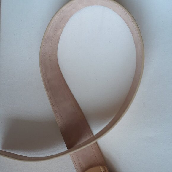 Ann Taylor Wide Genuine Leather Belt With Large Buckle - Picture 9 of 12